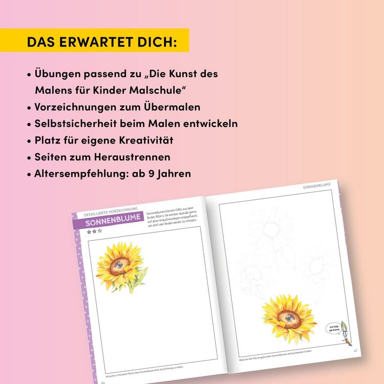 Produktbild: Die Kunst des Malens f&uuml;r Kinder &Uuml;bungsbuch