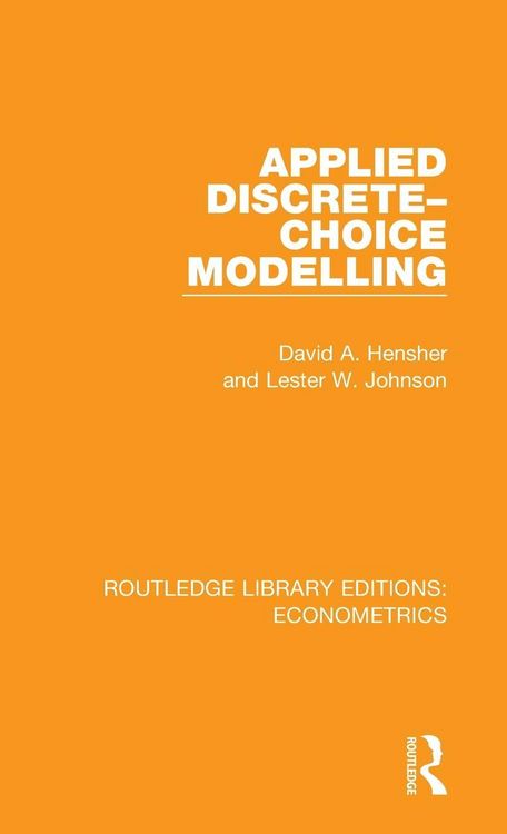 Produktbild: Applied Discrete-Choice Modelling