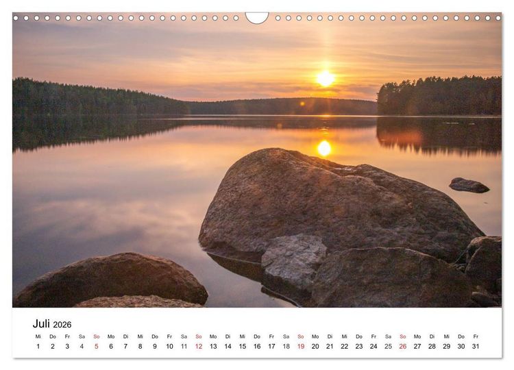 Produktbild: Schwedischer Sommer in V&auml;rmland (Wandkalender 2026 DIN A3 quer), CALVENDO Monatskalender