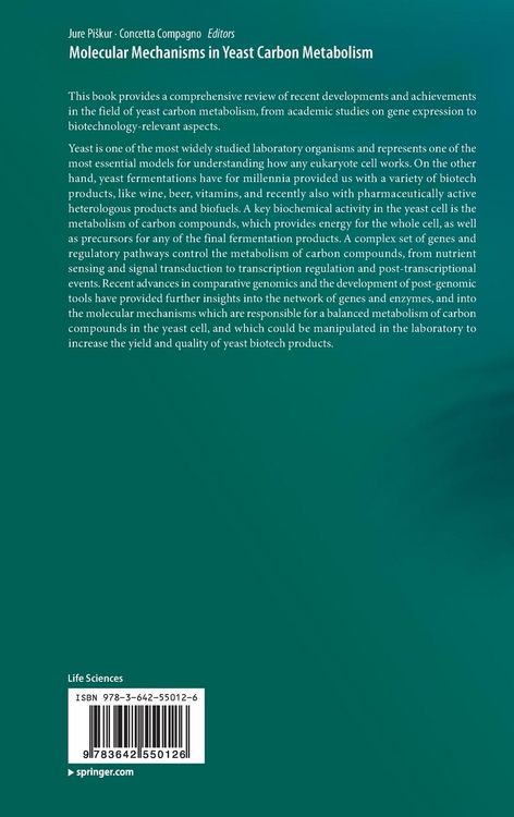 Produktbild: Molecular Mechanisms in Yeast Carbon Metabolism
