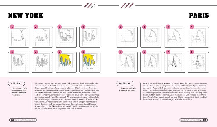 Produktbild: Zeichnen in 5 Minuten &ndash; 100 Motive von Architektur bis Zauberei