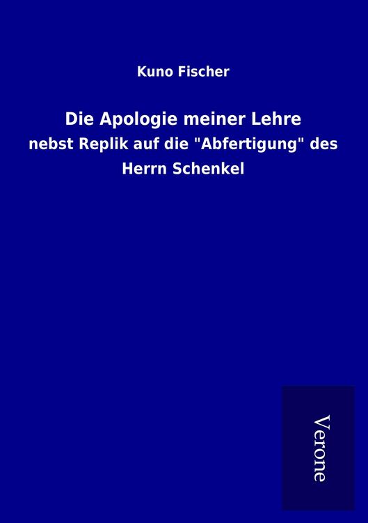 Produktbild: Die Apologie meiner Lehre
