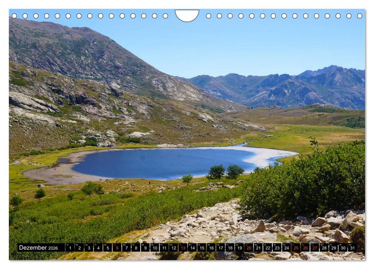 Produktbild: Korsikas wilder Norden. GR20 Impressionen (Wandkalender 2026 DIN A4 quer), CALVENDO Monatskalender