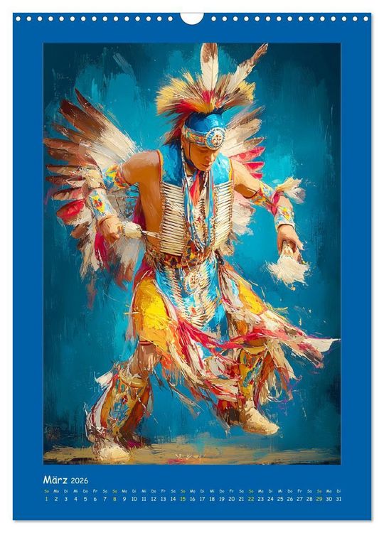 Produktbild: Omaha-Tanz. Grastanz der amerikanischen Ureinwohner (Wandkalender 2026 DIN A3 hoch), CALVENDO Monatskalender