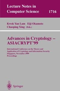 Produktbild: Advances in Cryptology - ASIACRYPT'99