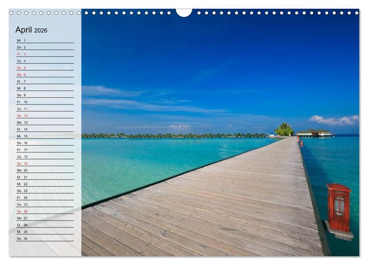 Produktbild: S&uuml;dseetr&auml;ume. Paradiese im Pazifik (Wandkalender 2026 DIN A3 quer), CALVENDO Monatskalender