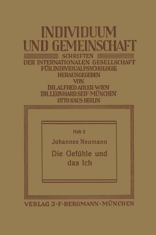 Produktbild: Die Gef&uuml;hle und das Ich