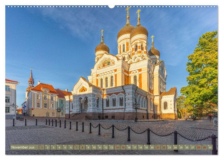 Produktbild: Via Baltica - eine Reise durch Estland, Lettland und Litauen (hochwertiger Premium Wandkalender 2026 DIN A2 quer), Kunstdruck in Hochglanz