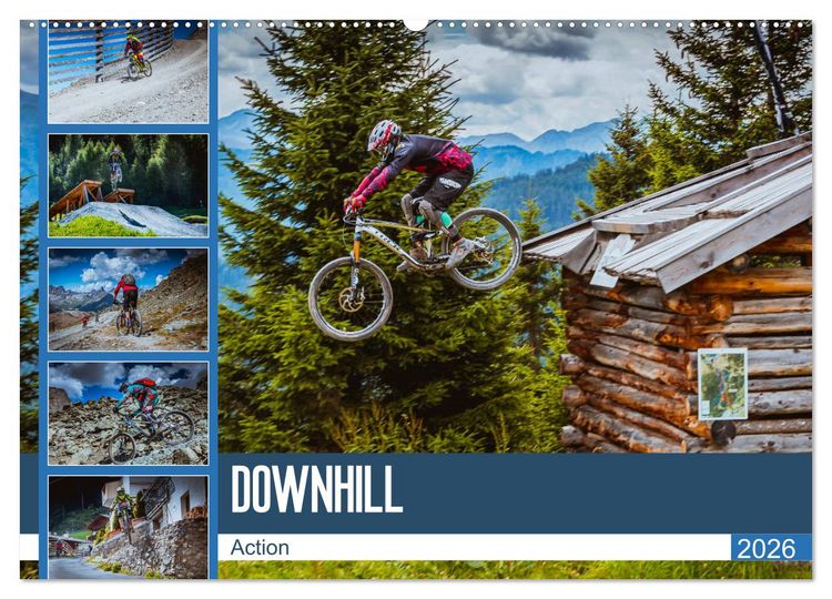 Produktbild: Downhill Action (Wandkalender 2026 DIN A2 quer), CALVENDO Monatskalender