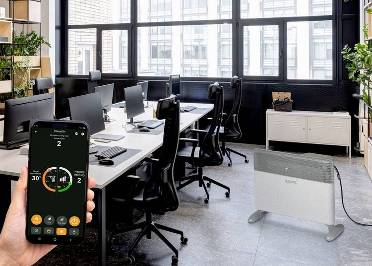 Produktbild: Sygonix SY-6770692 Heizger&auml;t 15m&sup2; Grau