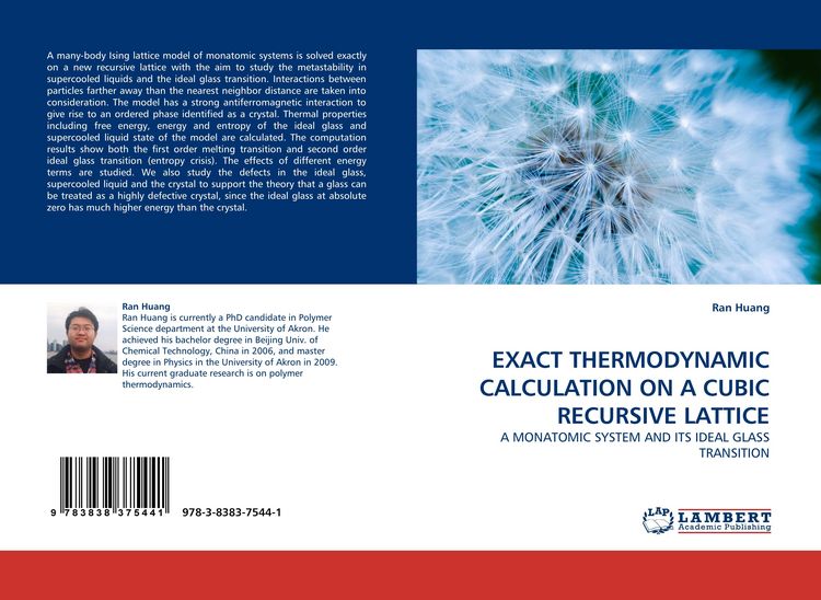 Produktbild: Exact Thermodynamic Calculation On a Cubic Recursive Lattice