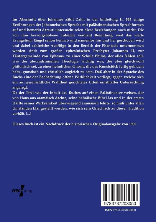 Produktbild: Die Sprache und Heimat des vierten Evangelisten
