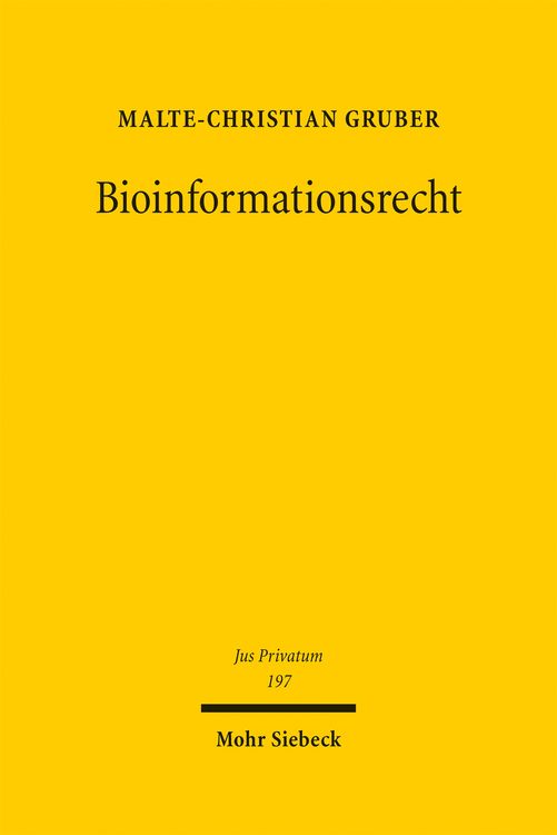 Produktbild: Bioinformationsrecht