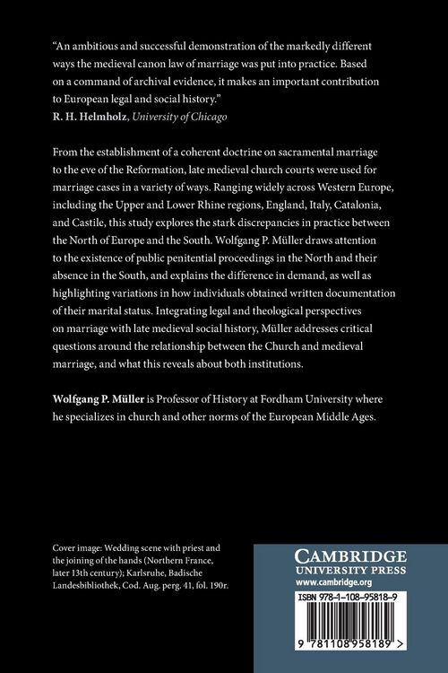 Produktbild: Marriage Litigation in the Western Church, 1215&iquest;1517