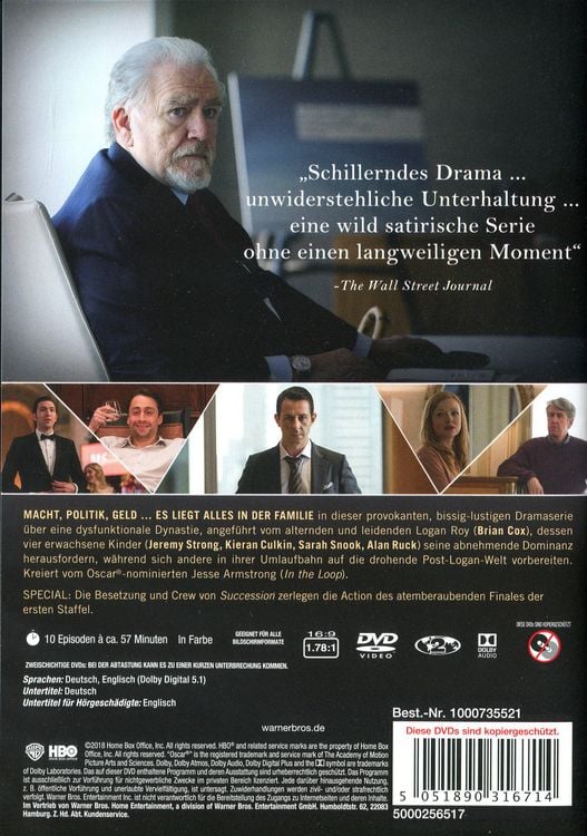 Produktbild: Succession - Staffel 1 [3 DVDs]