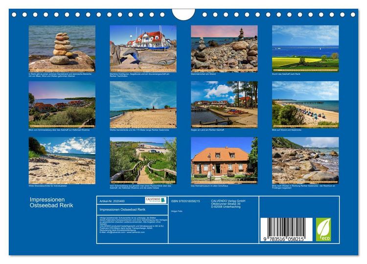 Produktbild: Impressionen Ostseebad Rerik (Wandkalender 2026 DIN A4 quer), CALVENDO Monatskalender