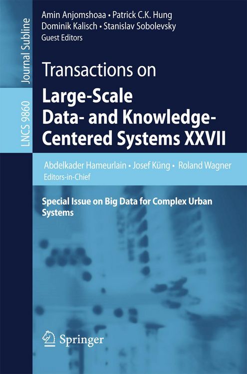Produktbild: Transactions on Large-Scale Data- and Knowledge-Centered Systems XXVII