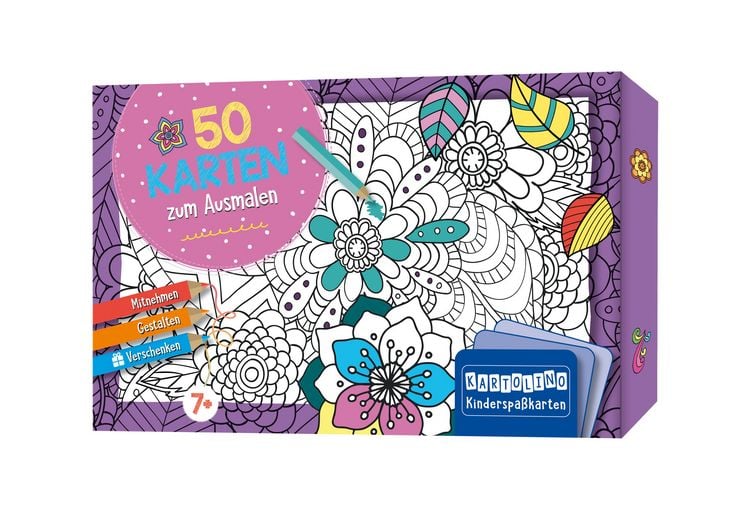 Produktbild: 50 Karten zum Ausmalen - Kreative Muster