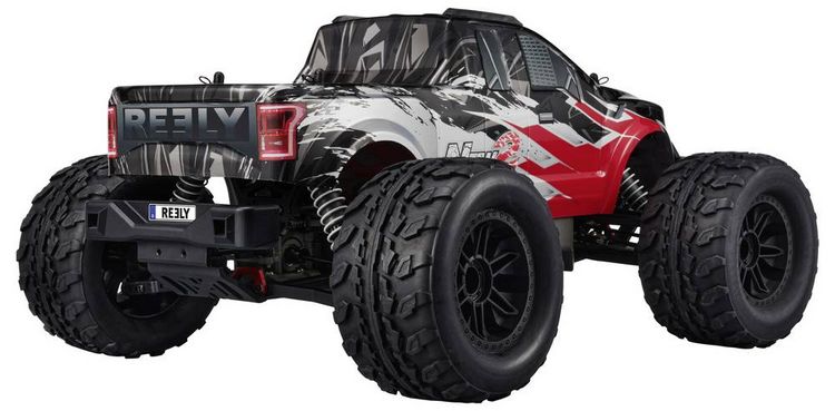 Produktbild: Reely NEW2 Super Combo V2 Brushed 1:10 RC Modellauto Elektro Monstertruck Allradantrieb (4WD) 100% RtR 2,4GHz inkl. Akku