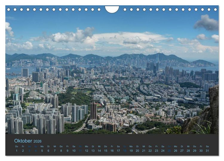Produktbild: Hong Kong - Skylines (Wandkalender 2026 DIN A4 quer), CALVENDO Monatskalender