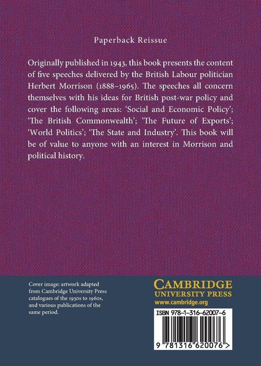 Produktbild: Prospects and Policies
