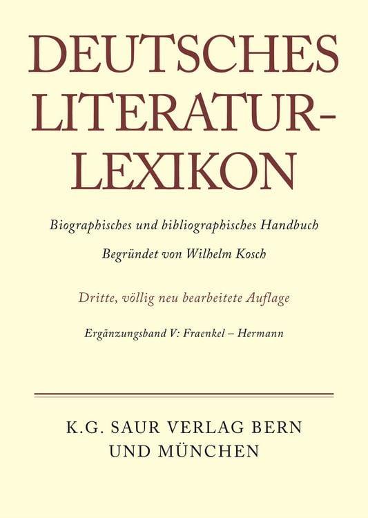 Produktbild: Deutsches Literatur-Lexikon / Fraenkel - Hermann