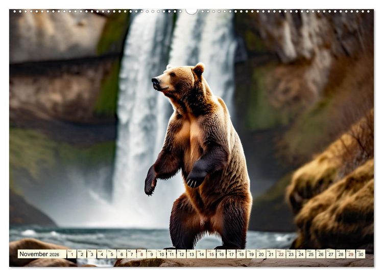 Produktbild: Small and large bears (High Quality Premium Wall Calendar 2026 DIN A2 landscape),CALVENDO 12 Month Wall Calendar
