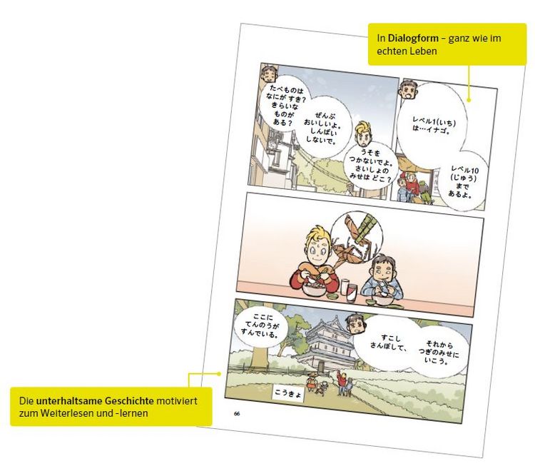 Produktbild: PONS Sprachlern-Comic Japanisch - Eine Liebe in Japan