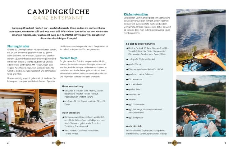 Produktbild: Camping-Blitzrezepte &bull; 60 Gerichte f&uuml;r einen entspannten Urlaub