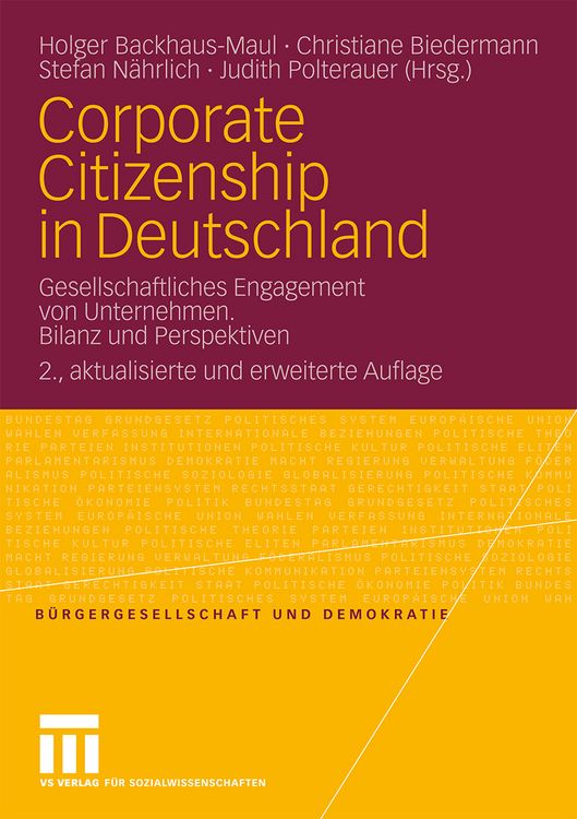 Produktbild: Corporate Citizenship in Deutschland