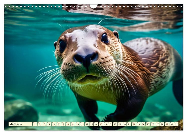 Produktbild: Die Familie der Marder (Wandkalender 2026 DIN A3 quer), CALVENDO Monatskalender