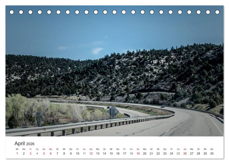 Produktbild: USA Roads (Tischkalender 2026 DIN A5 quer), CALVENDO Monatskalender