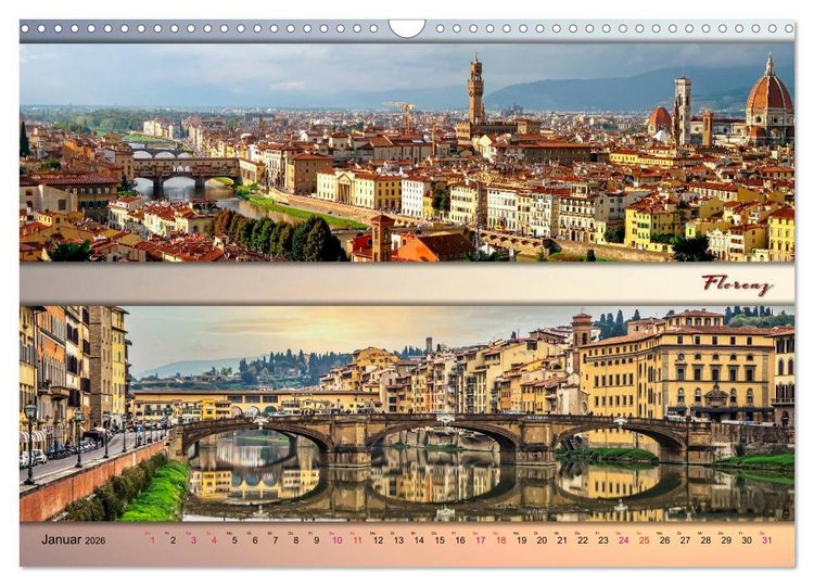 Produktbild: Faszinierende St&auml;dte, Panoramen (Wandkalender 2026 DIN A3 quer), CALVENDO Monatskalender