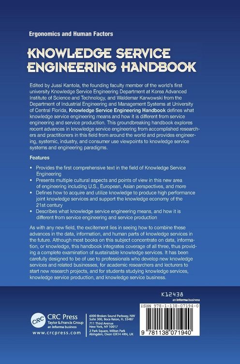 Produktbild: Knowledge Service Engineering Handbook