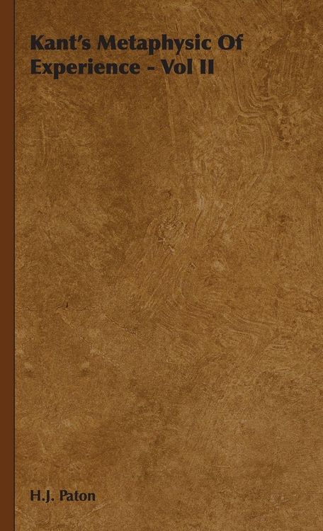 Produktbild: Kant's Metaphysic of Experience - Vol II