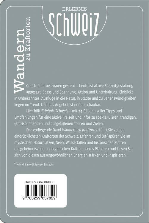 Produktbild: K&uuml;mmerly+Frey Erlebnis Schweiz Wandern zu Kraftorten - Wanderf&uuml;hrer