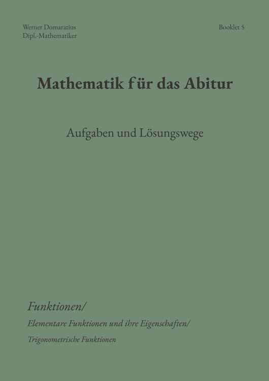 Produktbild: Mathematik f&uuml;r das Abitur