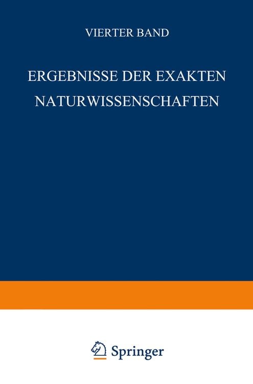 Produktbild: Ergebnisse der Exakten Naturwissenschaften