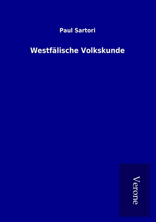 Produktbild: Westf&auml;lische Volkskunde