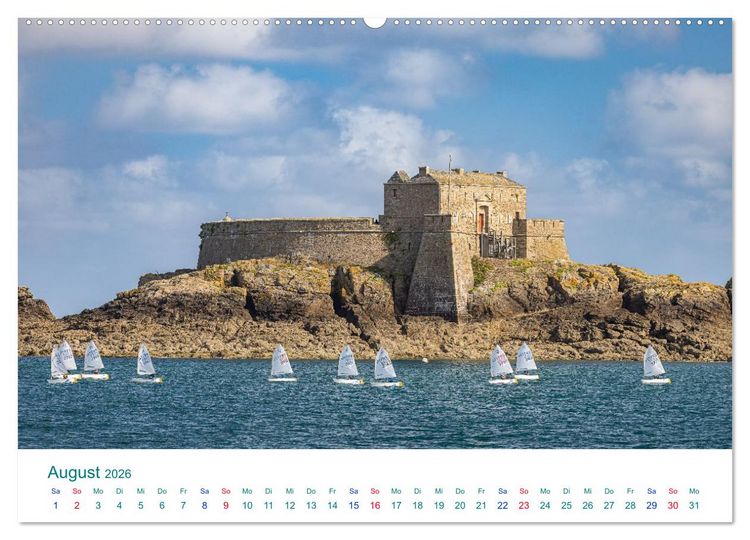 Produktbild: Smaragdk&uuml;ste C&ocirc;te d'&Eacute;meraude. Der malerische Norden der Bretagne (hochwertiger Premium Wandkalender 2026 DIN A2 quer), Kunstdruck in Hochglanz