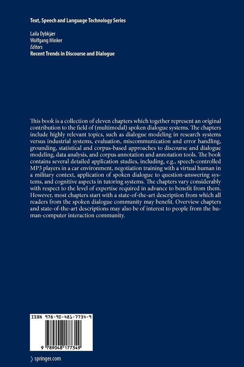 Produktbild: Recent Trends in Discourse and Dialogue