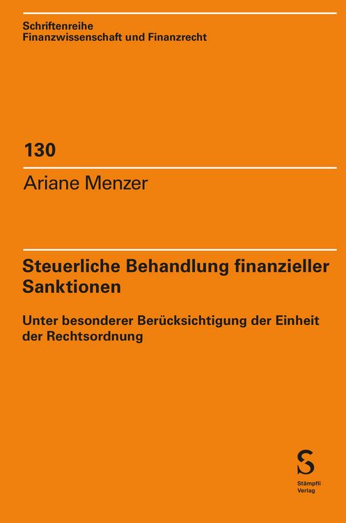 Produktbild: Steuerliche Behandlung finanzieller Sanktionen