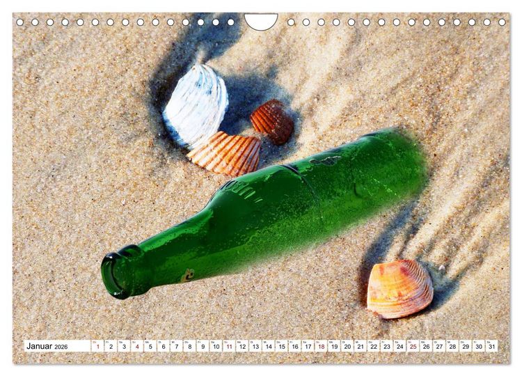 Produktbild: Strandgut Szenen (Wandkalender 2026 DIN A4 quer), CALVENDO Monatskalender