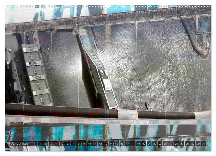 Produktbild: Photo-Art / Hamburg Hafen (hochwertiger Premium Wandkalender 2026 DIN A2 quer), Kunstdruck in Hochglanz
