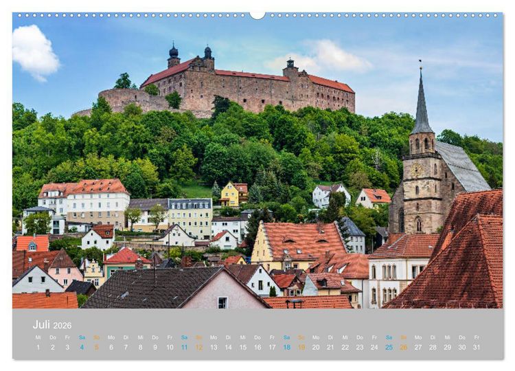 Produktbild: Kulmbach - zu F&uuml;&szlig;en der Plassenburg (Wandkalender 2026 DIN A2 quer), CALVENDO Monatskalender