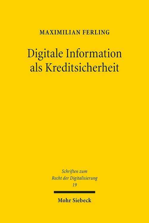 Produktbild: Digitale Information als Kreditsicherheit