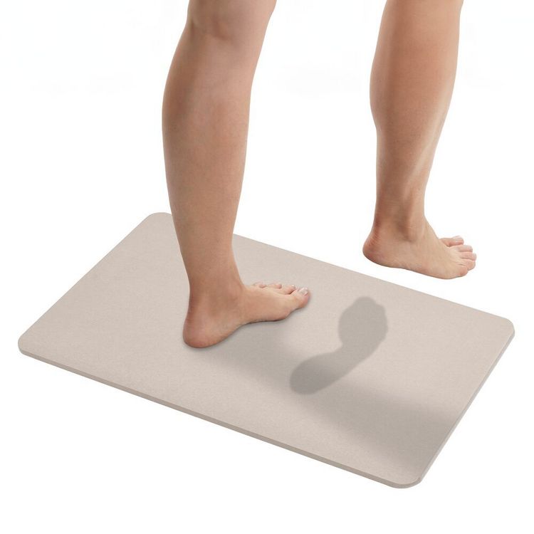 Produktbild: Diatomit Badematte Mod. Simi Ecru, 60 x 39 cm, schnelltrocknend und rutschsicher