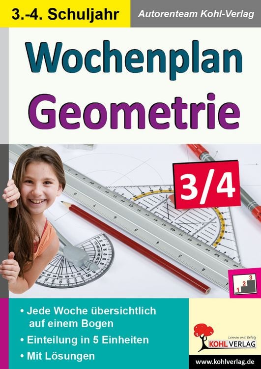 Produktbild: Wochenplan Geometrie / Klasse 3-4