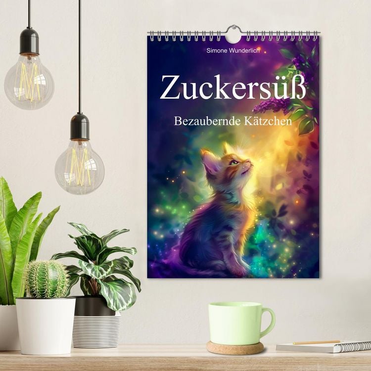 Produktbild: Zuckers&uuml;&szlig; - Bezaubernde K&auml;tzchen (Wandkalender 2026 DIN A4 hoch), CALVENDO Monatskalender