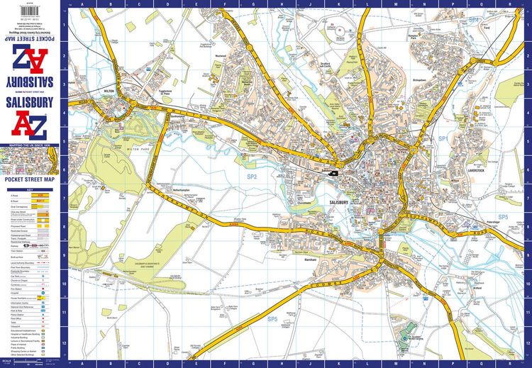 Produktbild: Salisbury A-Z Pocket Street Map